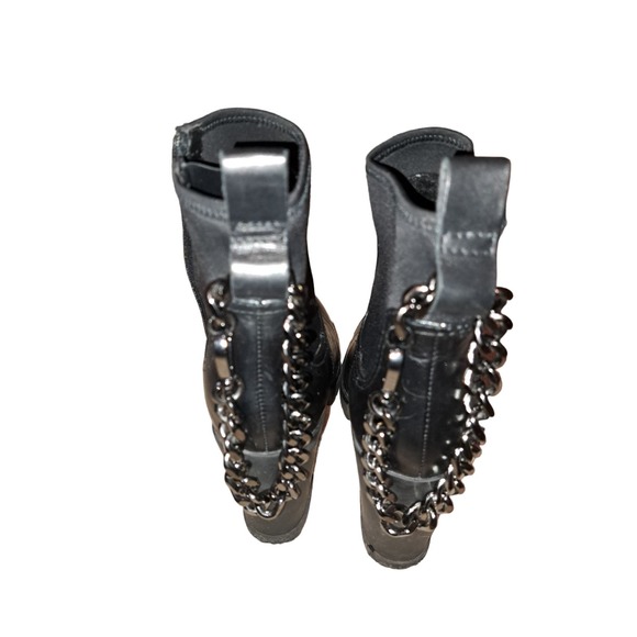 New-GORGEOUS AND SASSY! Aldo Bolder Ankle Chain Platform Boots Sz 8 - Picture 13 of 16